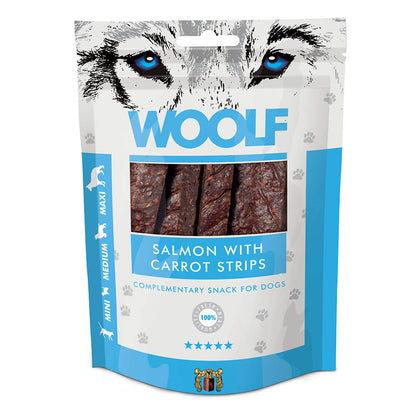 Woolf Salmon with Carrot strips Dog Treats