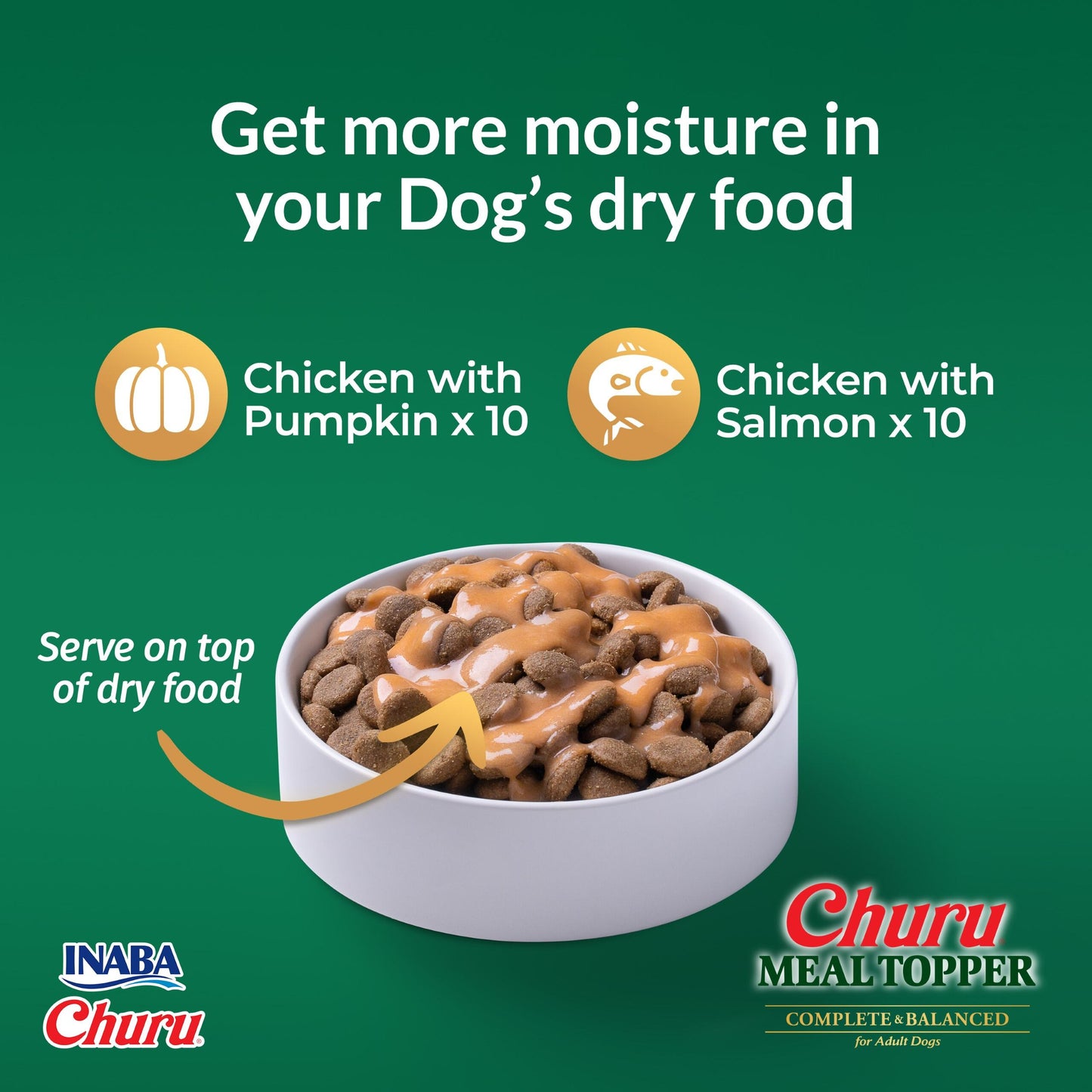 Ciao Churu 20 Pack Meal Topper for Adult Cats - Tuna Variety - 20 x 14g