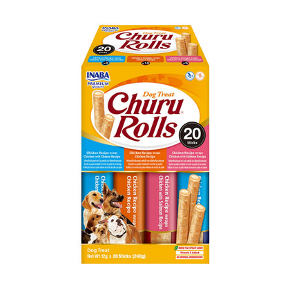 Ciao Churu Rolls Variety Dog Treats - 20 Pack