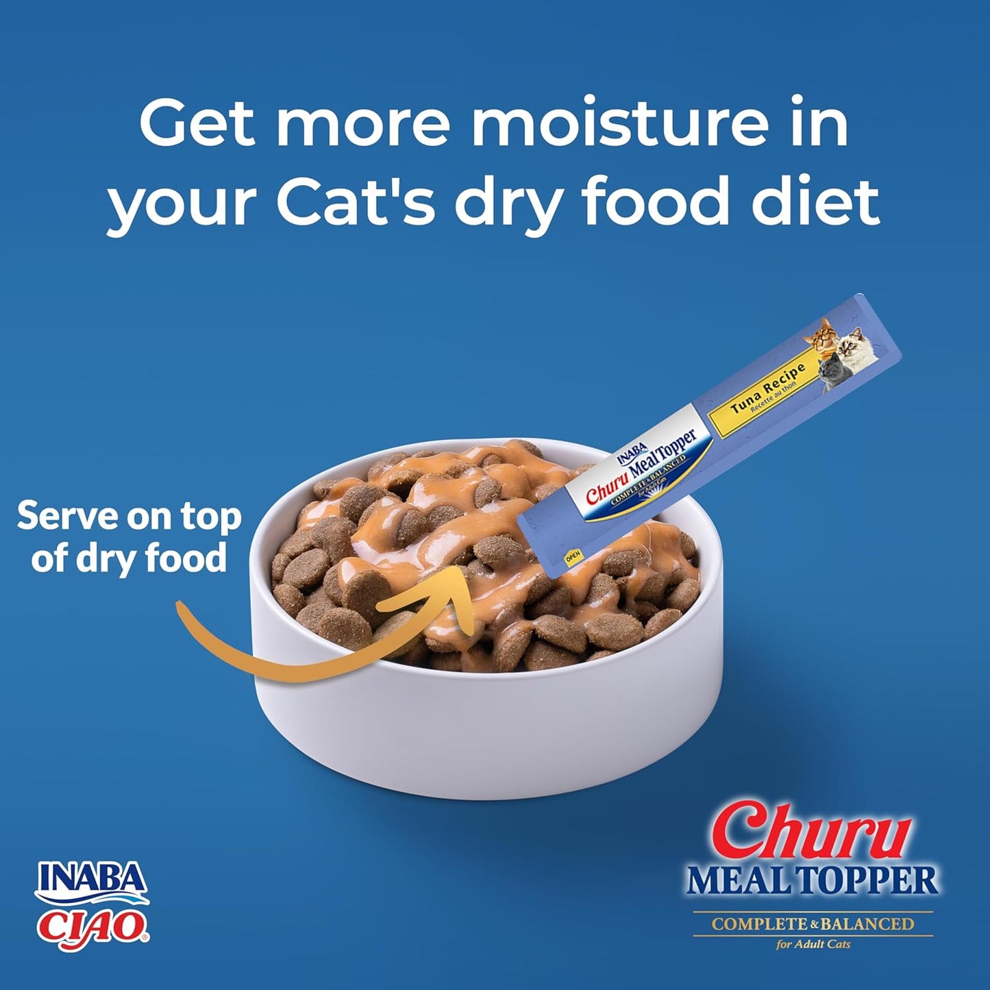 Ciao Churu Meal Topper for Adult Cats - Tuna Recipe - 56 g