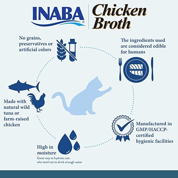 Ciao Broth Wet Cat Food - Chicken with Scallop Recipe - 40 g