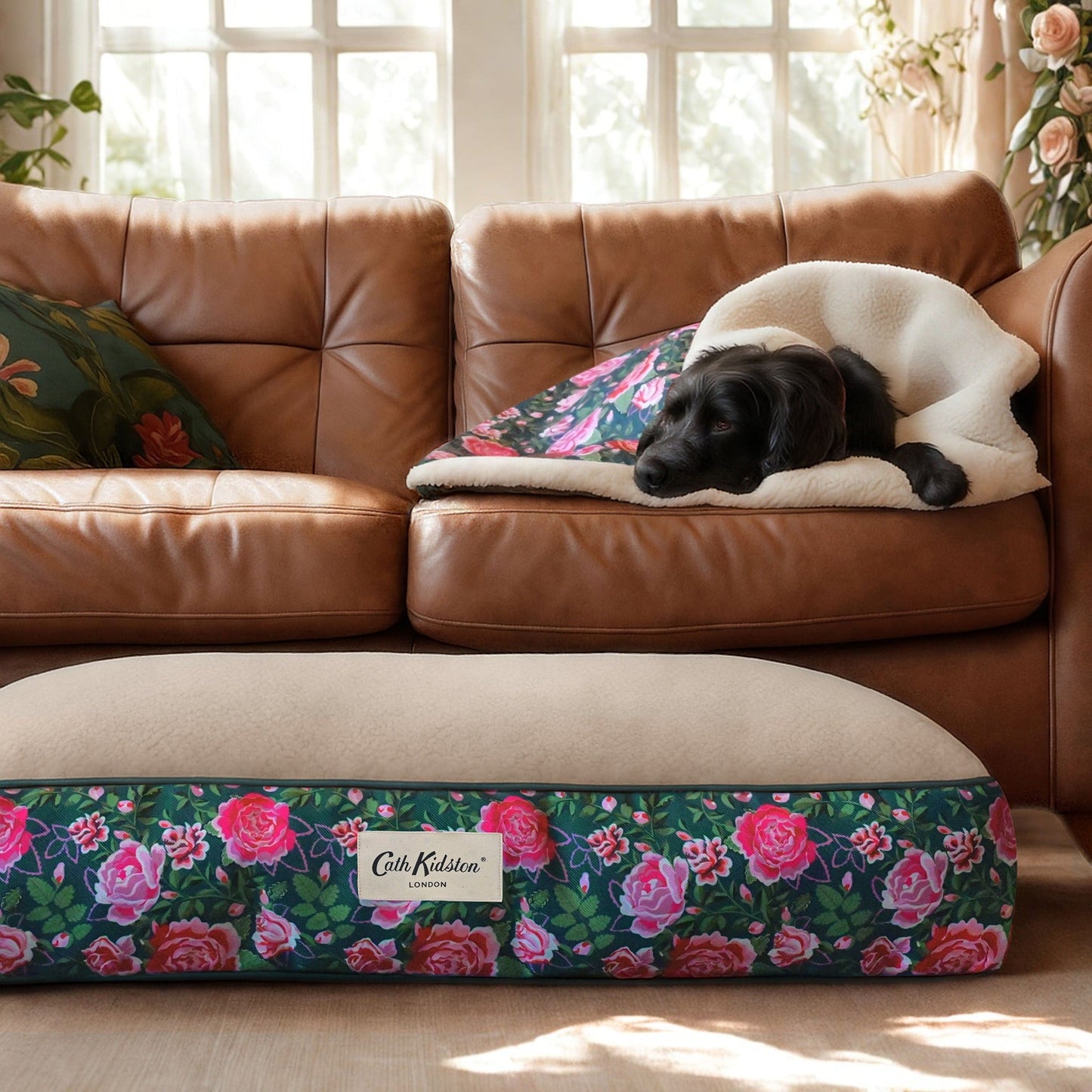 Cath Kidston Dolly Rose Pet Blanket - 100 x 120cm