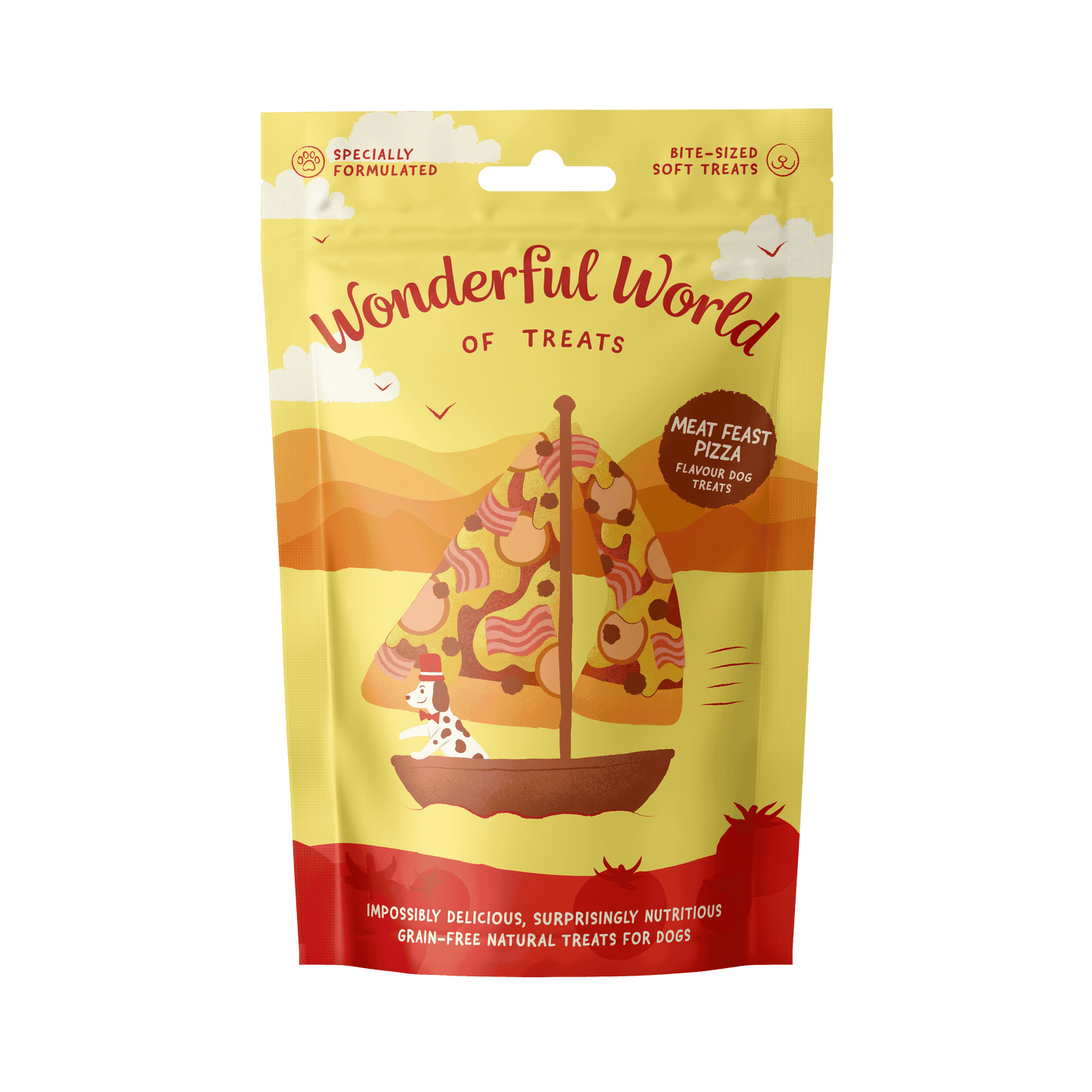 Wonderful World of Treats Meat Feast Pizza Dog Treats