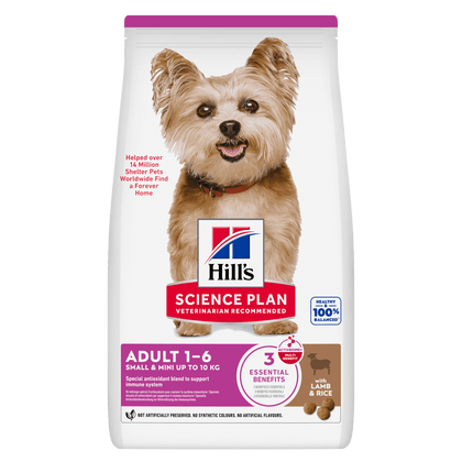 Hill's Science Plan Adult Small & Mini Breed Dry Dog Food with Lamb & Rice