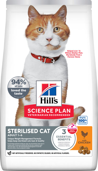 Hill's Science Plan Sterilised Cat Adult Cat Dry Food - Chicken