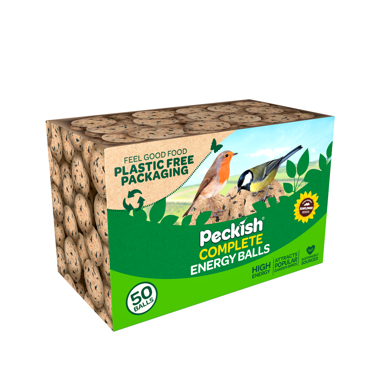 Peckish Natural Balance Energy Balls 50 Box Wild Bird Food