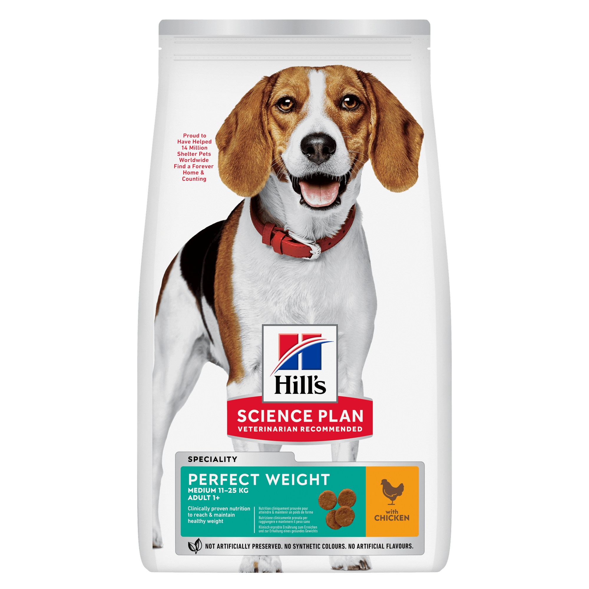 Hill's Science Plan Perfect Weight Medium Alimento Per Cani Con Pollo Da Kg 12