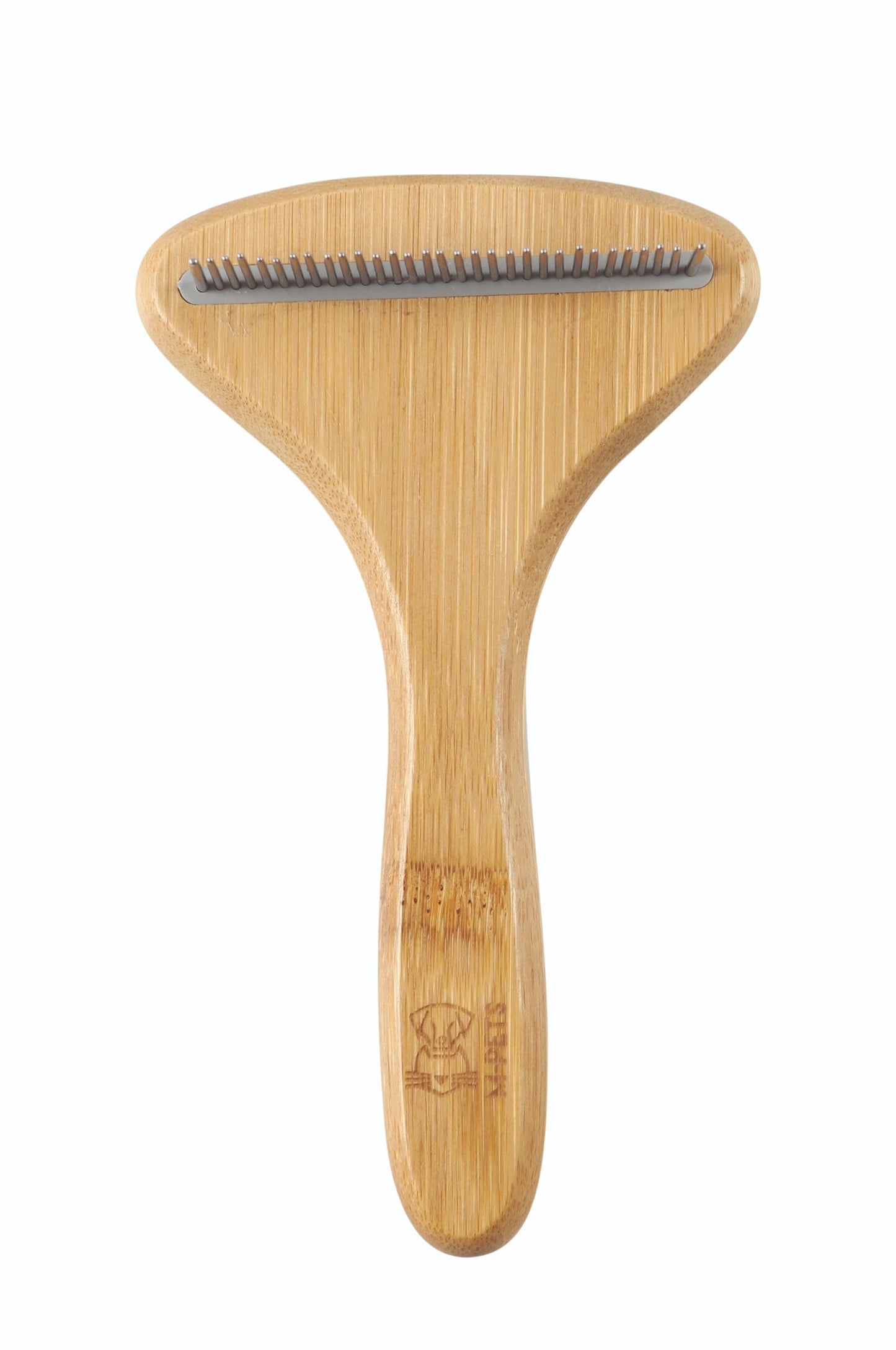 M-Pets Bamboo Rake Comb with Rotating Teeth for Dogs & Cats