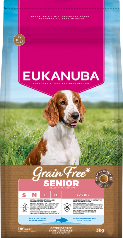 Eukanuba Senior Small Medium Grain Free Ocean Fish