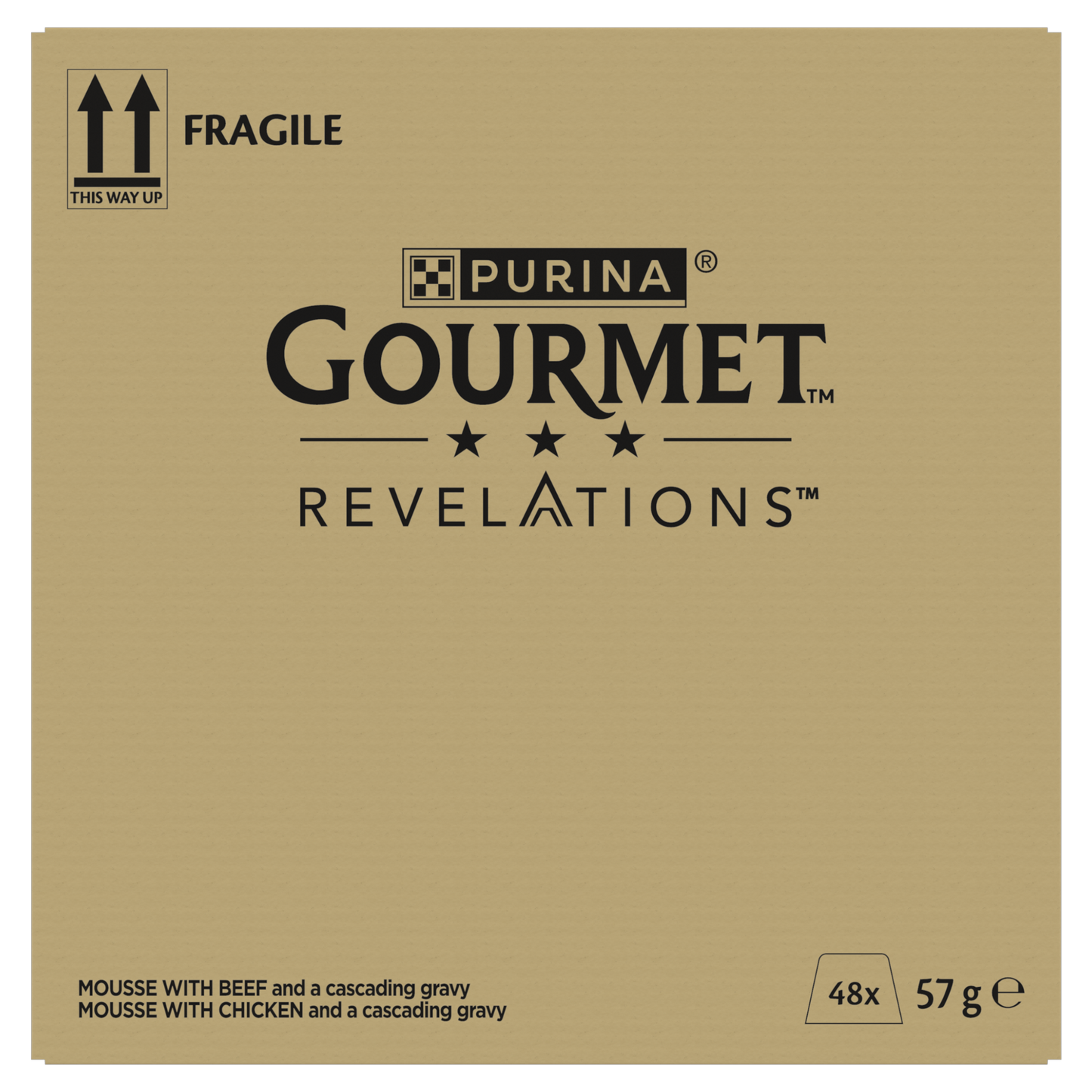 Purina Gourmet Revelations Mousse with Chicken and with Beef with Cascading Gravy Adult Wet Cat Food