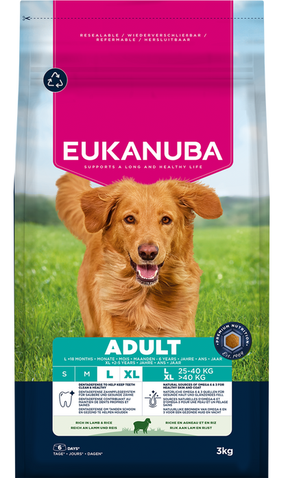 Eukanuba Adult Large Breed Dry Dog Food - Lamb & Rice