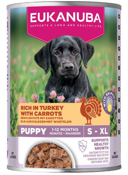 Eukanuba Life Care Puppy All Breeds Wet Dog Food Can - Turkey & Carrot