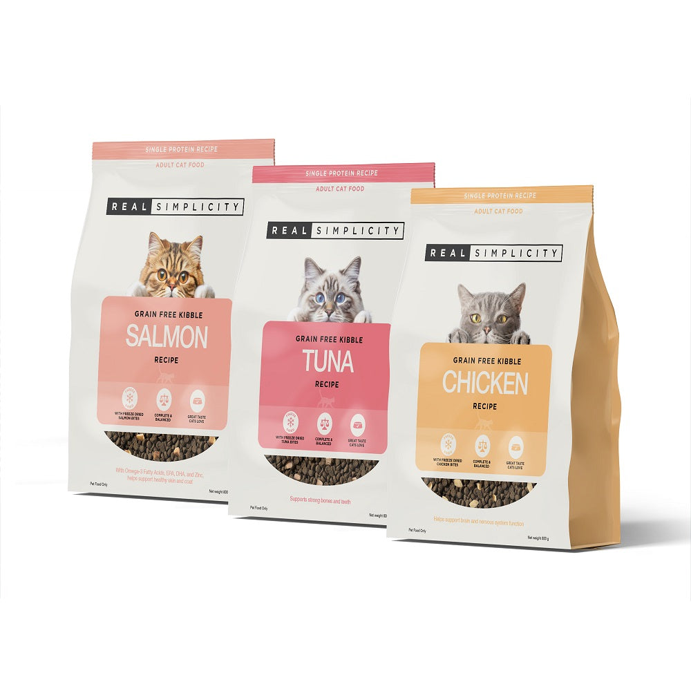 Real Simplicity Grain Free Kibble Wild Caught Tuna Adult Dry Cat Food