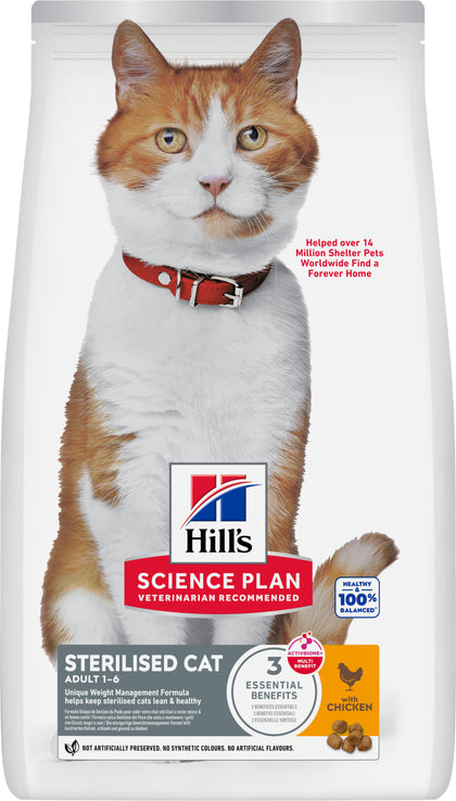 Hill's Science Plan Sterilised Cat Adult Cat Dry Food - Chicken