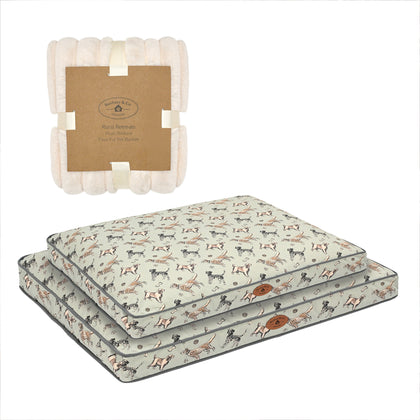 Banbury & Co Rural Retreats Dog Mattress & Blanket Bundle