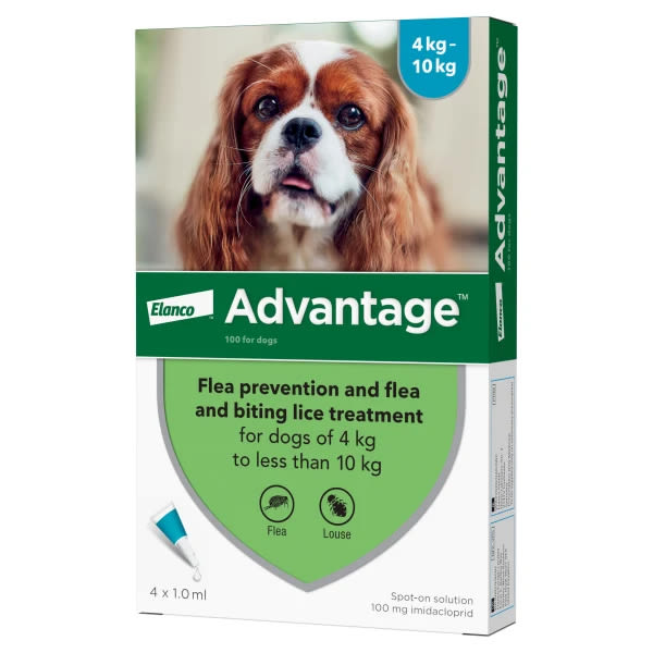 Advantage Spot On Flea Treatment for Small Dogs 4kg - 10kg