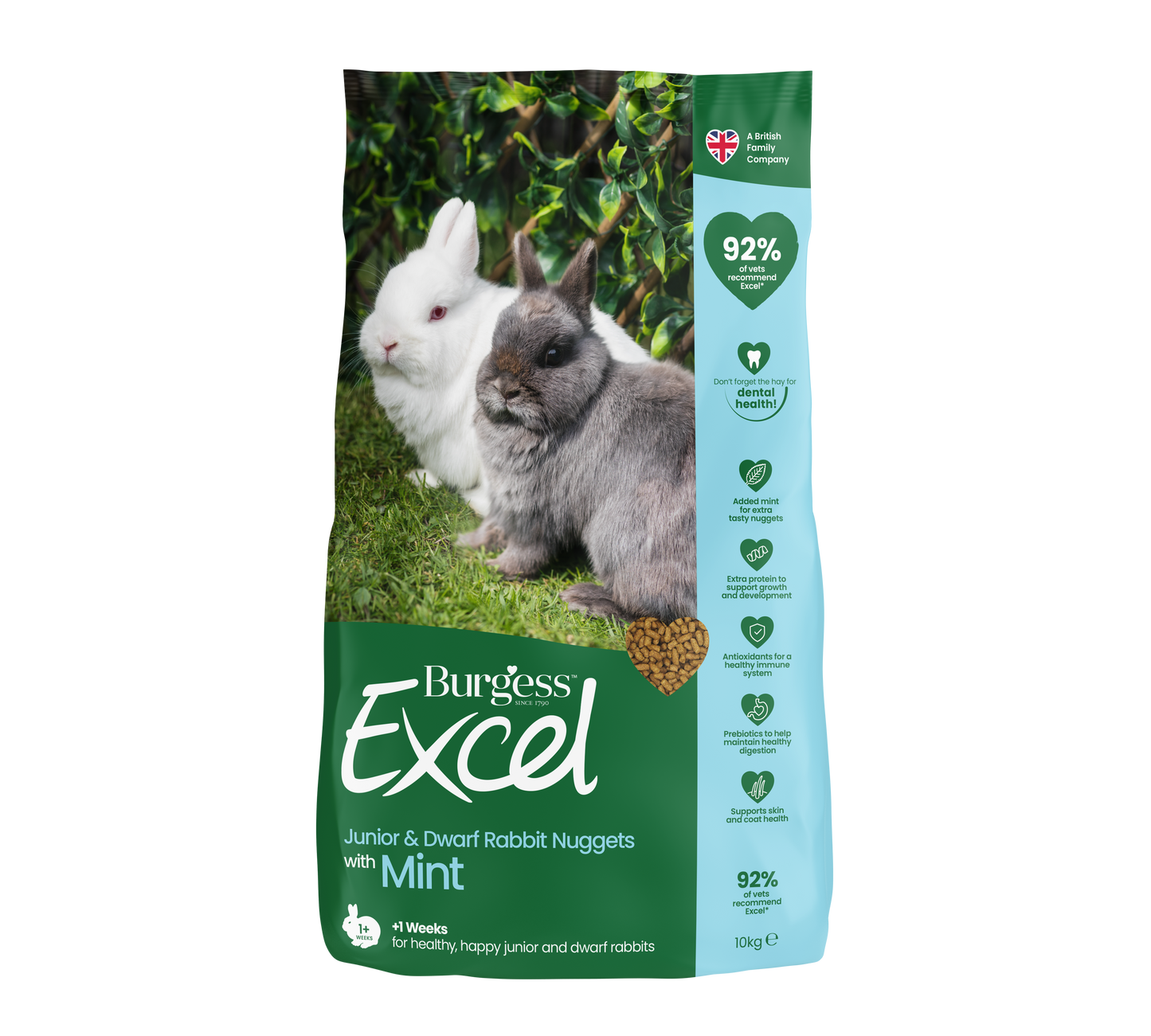 Burgess Excel Tasty Junior & Dwarf Rabbit Nuggets