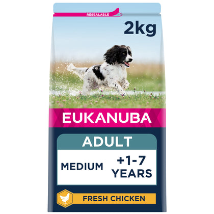 Eukanuba Adult Medium Breed Dry Dog Food - Chicken