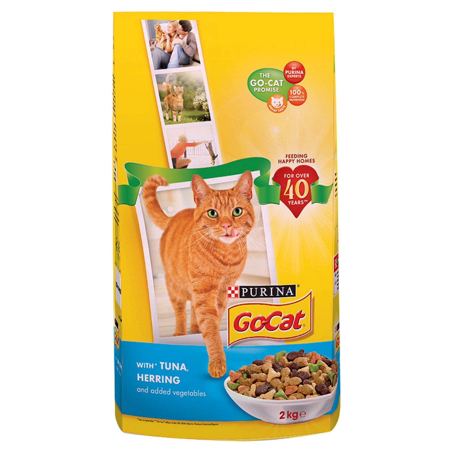 Purina GO-CAT Adult Dry Cat Food - Herring and Tuna
