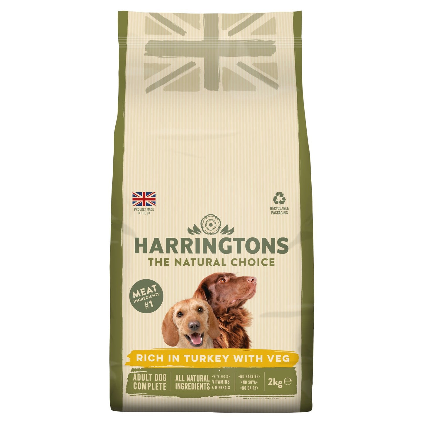 Harringtons Complete Adult Dry Dog Food - Turkey & Vegetable
