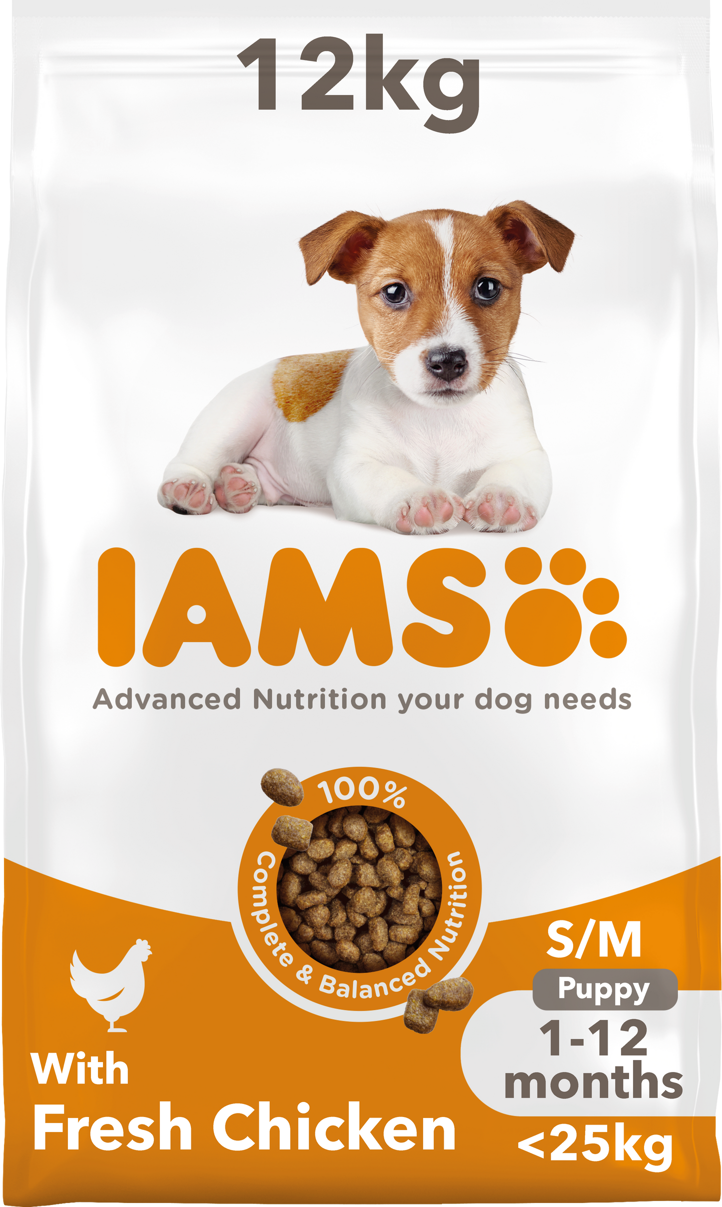 Iams Vitality Puppy Small/Medium Breed Upto 1 Year Dry Dog Food - Fresh Chicken