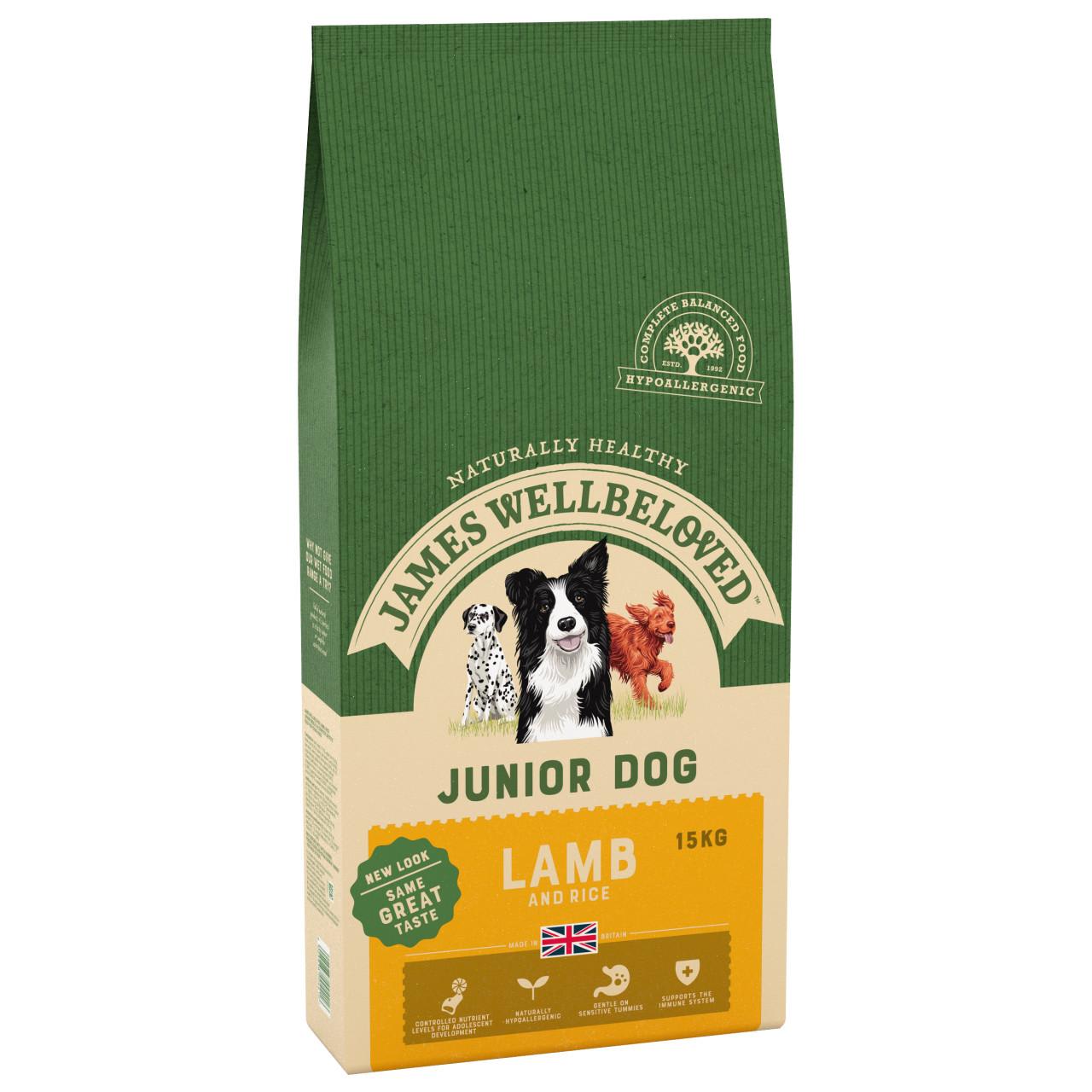 James Wellbeloved Junior Dry Dog Food - Lamb & Rice
