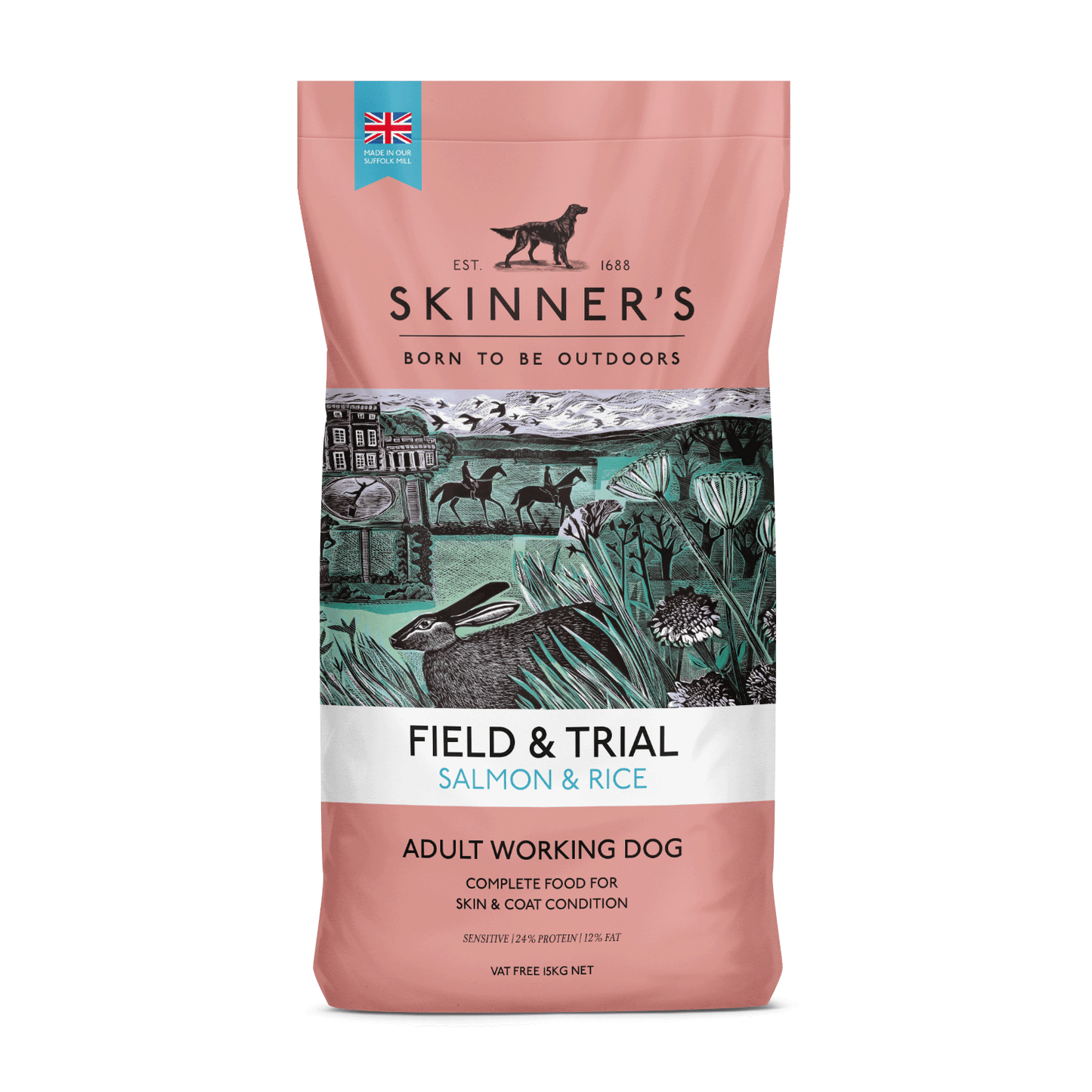 Skinners Field & Trial Hypoallergenic Adult Dry Dog Food - Salmon & Rice