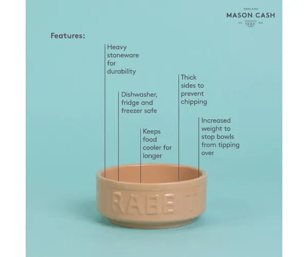 Mason & Cash Cane Lettered Rabbit Bowl