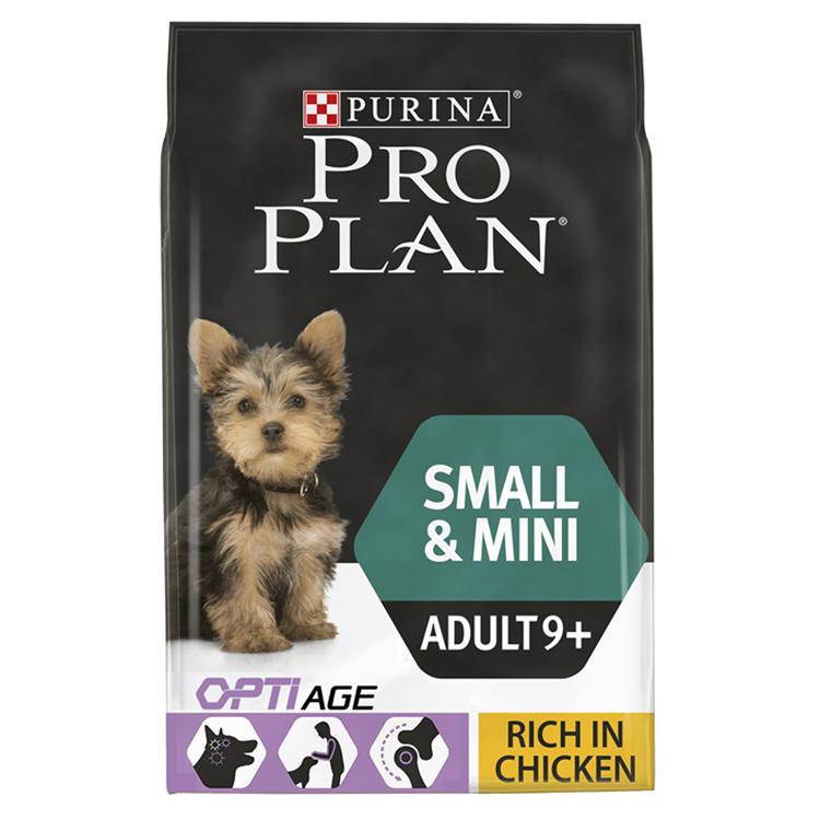 Purina Pro Plan OptiAge Small Adult 9+ Dry Dog Food - Chicken