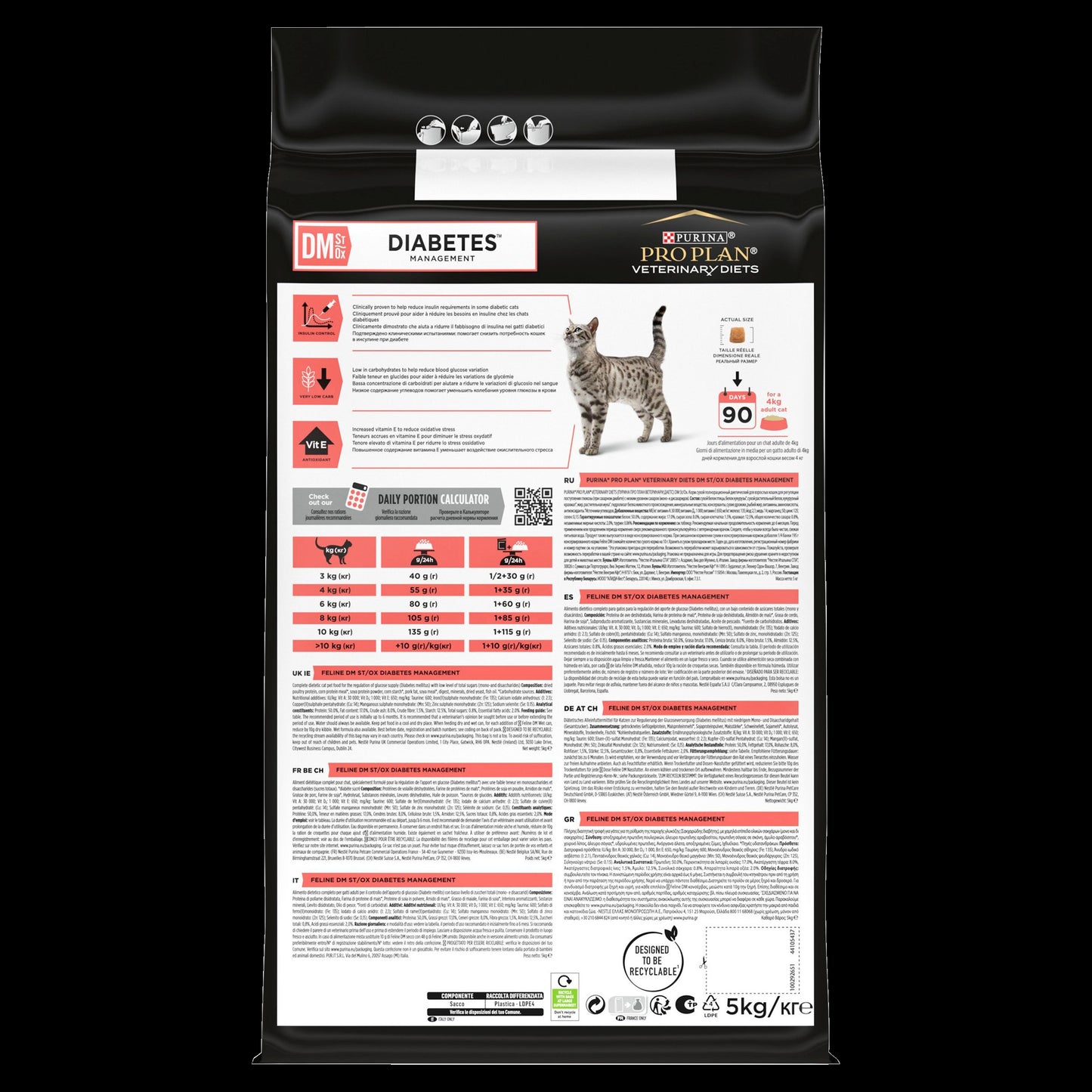 Purina Pro Plan Veterinary Diets DM St/Ox Diabetes Management Adult Cat Food - Chicken