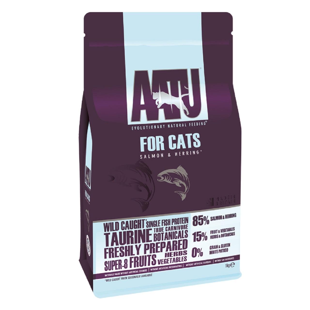 AATU 85/15 Complete Grain-Free Adult Dry Cat Food - Salmon & Herring