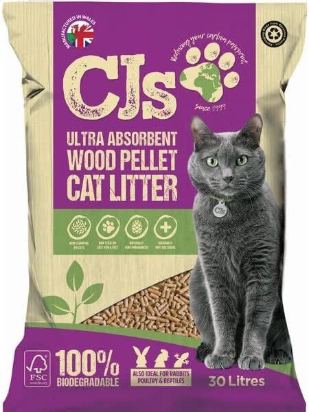CJs Wood Pellet Cat Litter