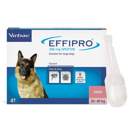 Effipro Spot-On Flea & Tick Treatment for Large Dogs (20-40kg)