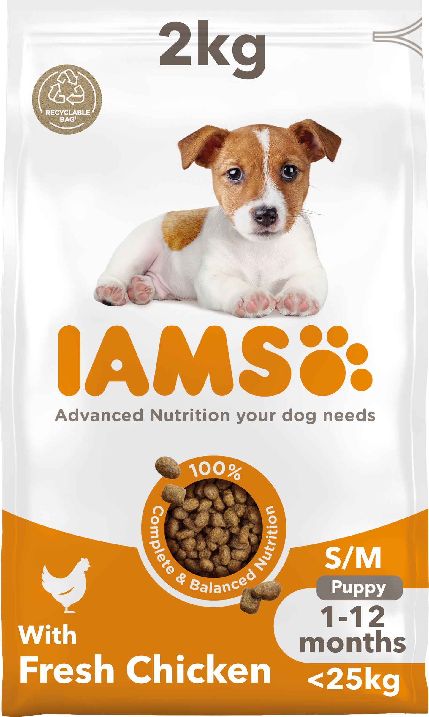 Iams Vitality Puppy Small/Medium Breed Dry Dog Food - Chicken