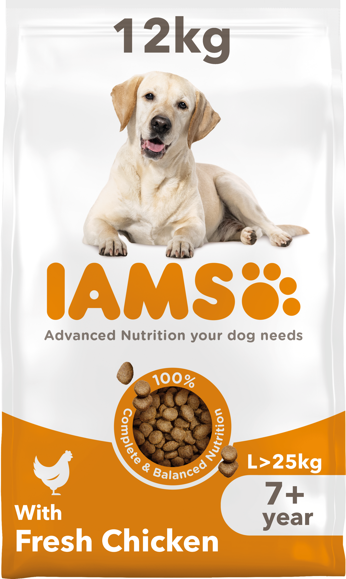 Iams Vitality Senior Large Breed Dry Dog Food - Chicken