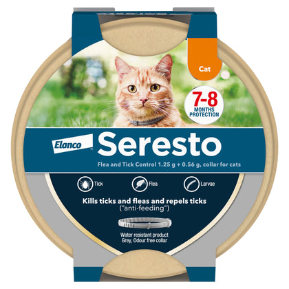 Seresto Flea and Tick Control Collar for Cats (<8kg)