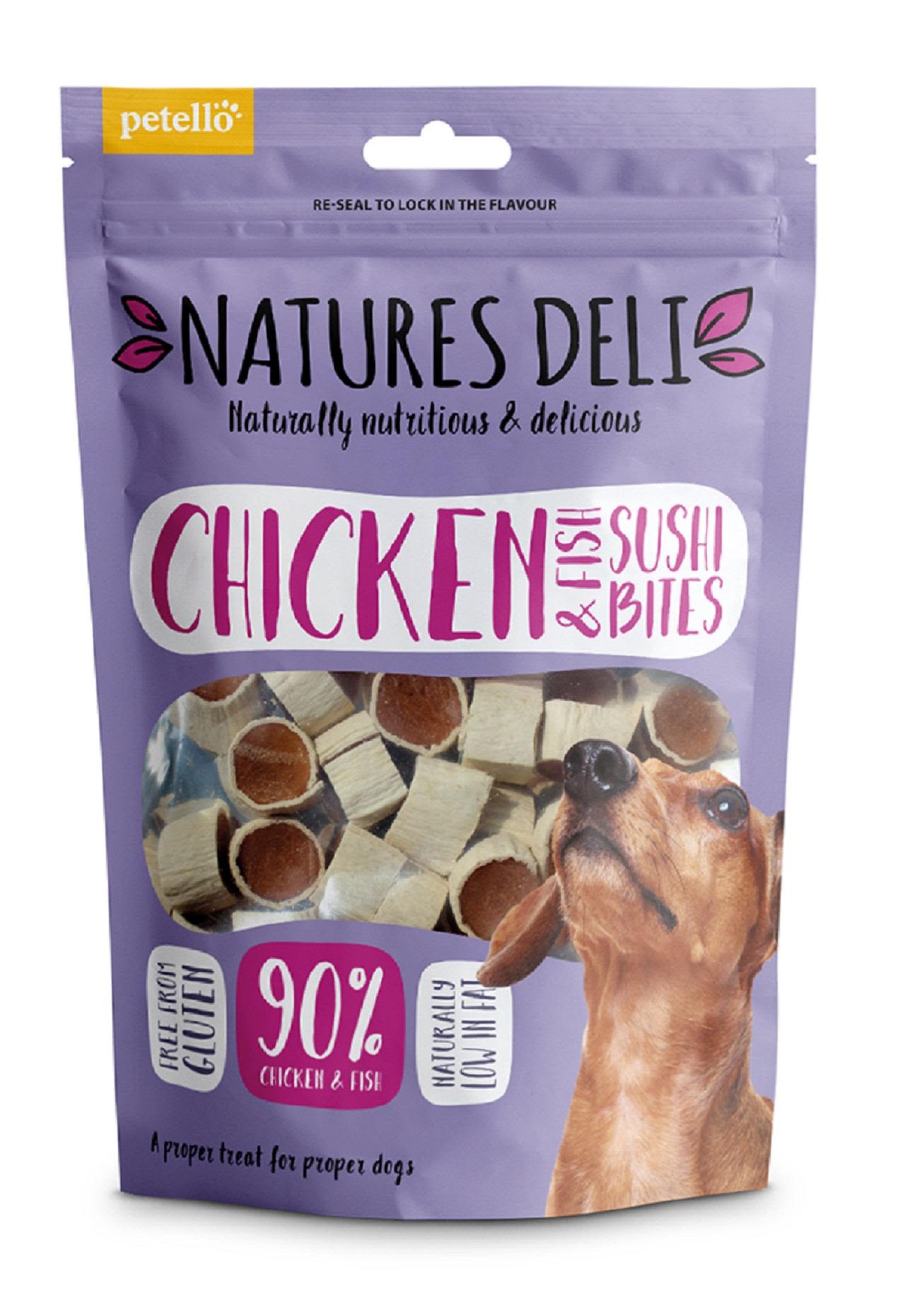 Natures Deli Sushi Bites Adult Dog Treats - Chicken & Fish