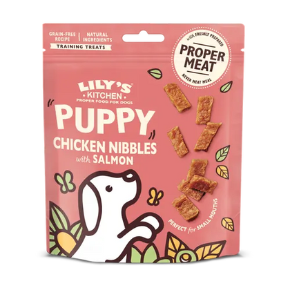 Lily's Kitchen Chicken Nibbles with Salmon Puppy Dog Treats