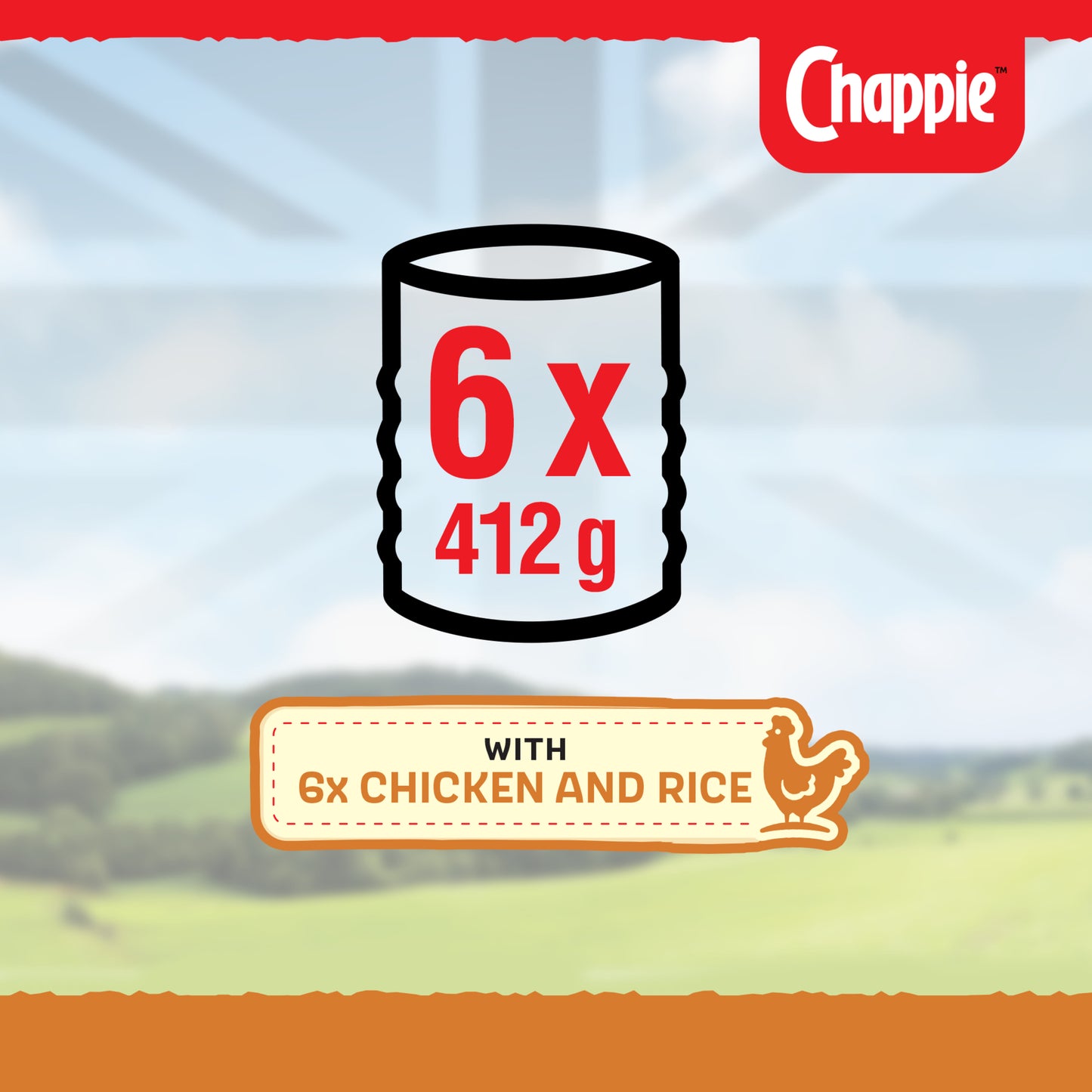 Chappie Adult Wet Dog Food Tins Chicken & Rice in Loaf