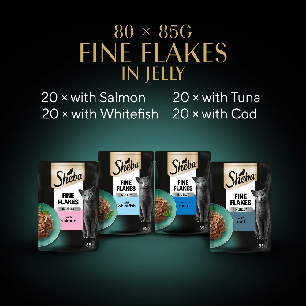 Sheba Fine Flakes Fish Selection in Jelly
