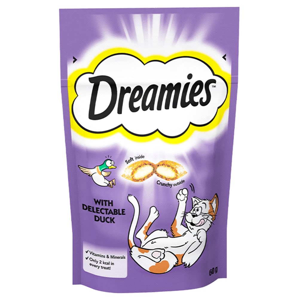 Dreamies Cat Treat Biscuits with Duck