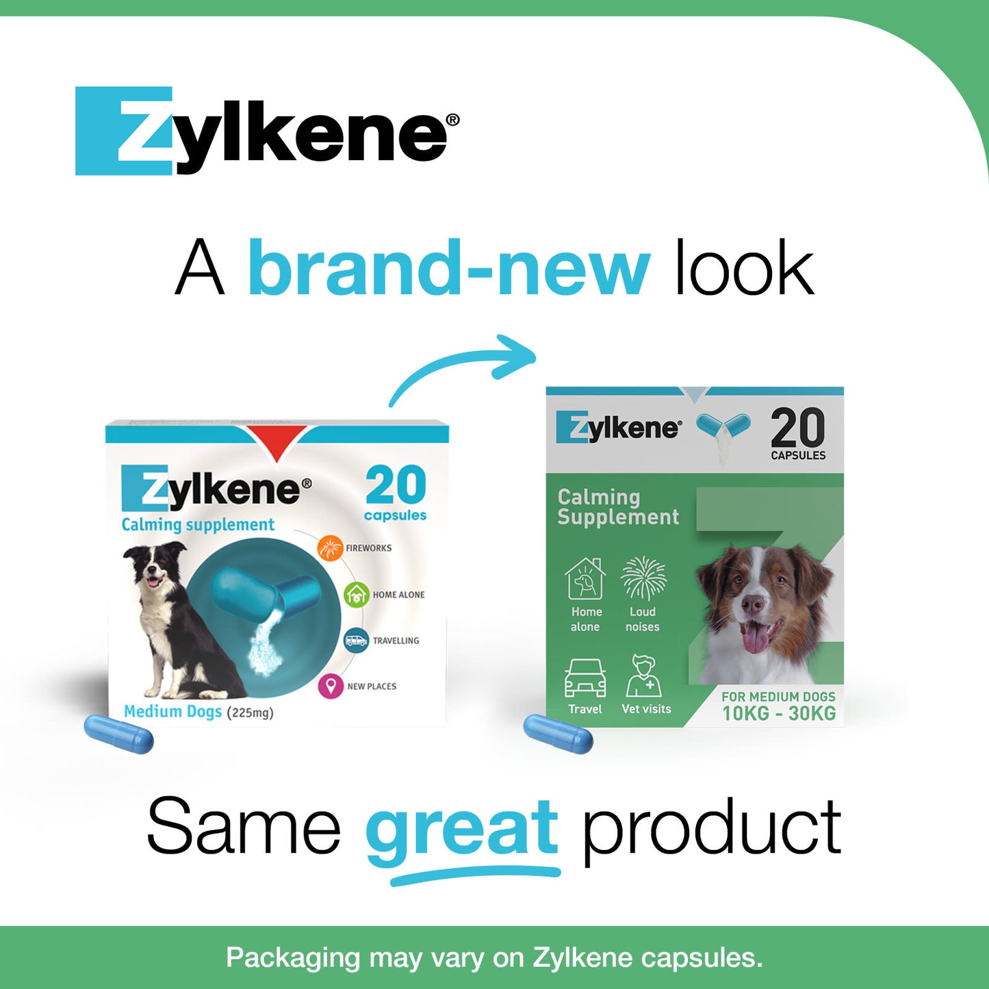 Zylkene Calming Supplement for Dogs - 10-30kg - 20 Capsules