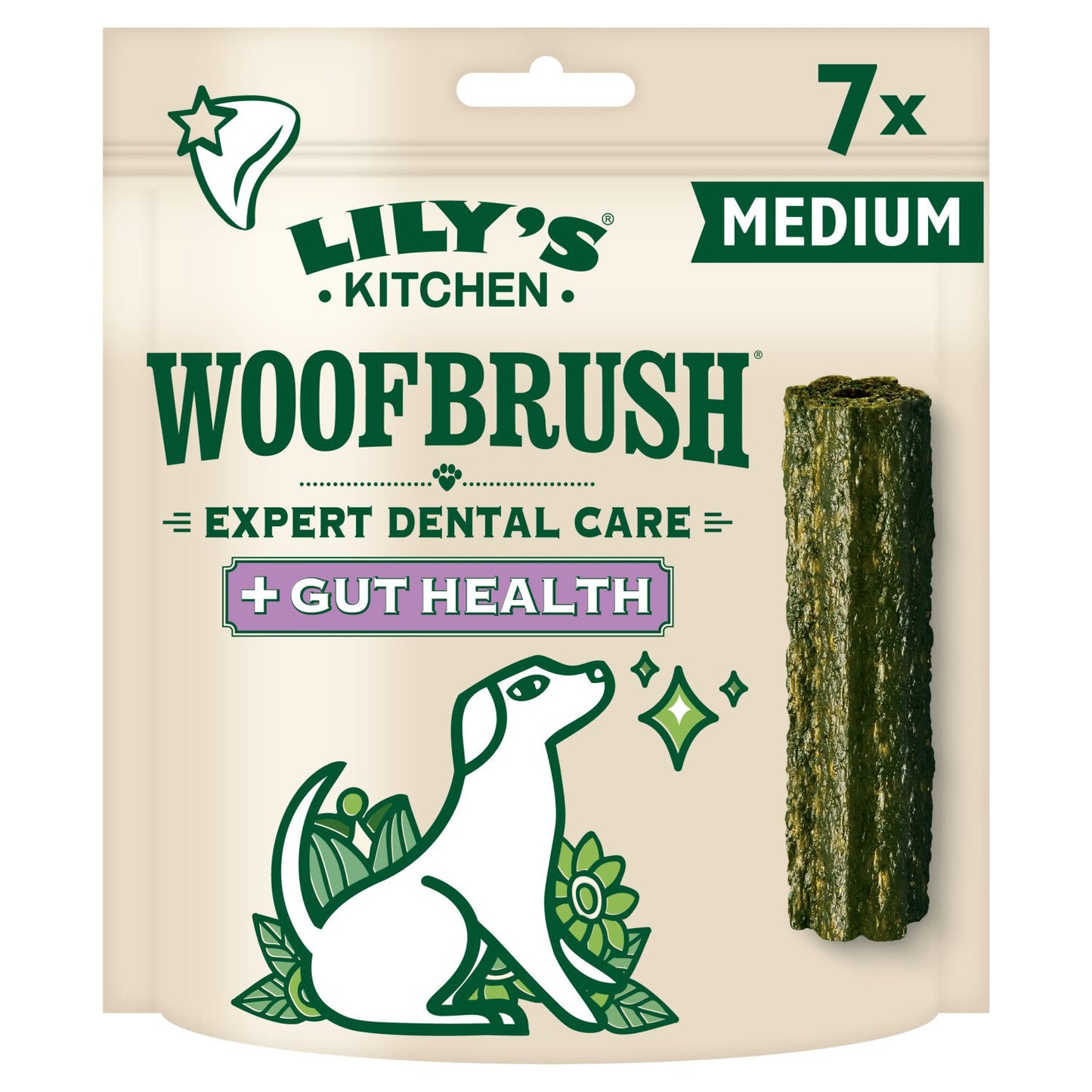 Lily's Kitchen Woofbrush Dental Chew for Medium Dog Treats