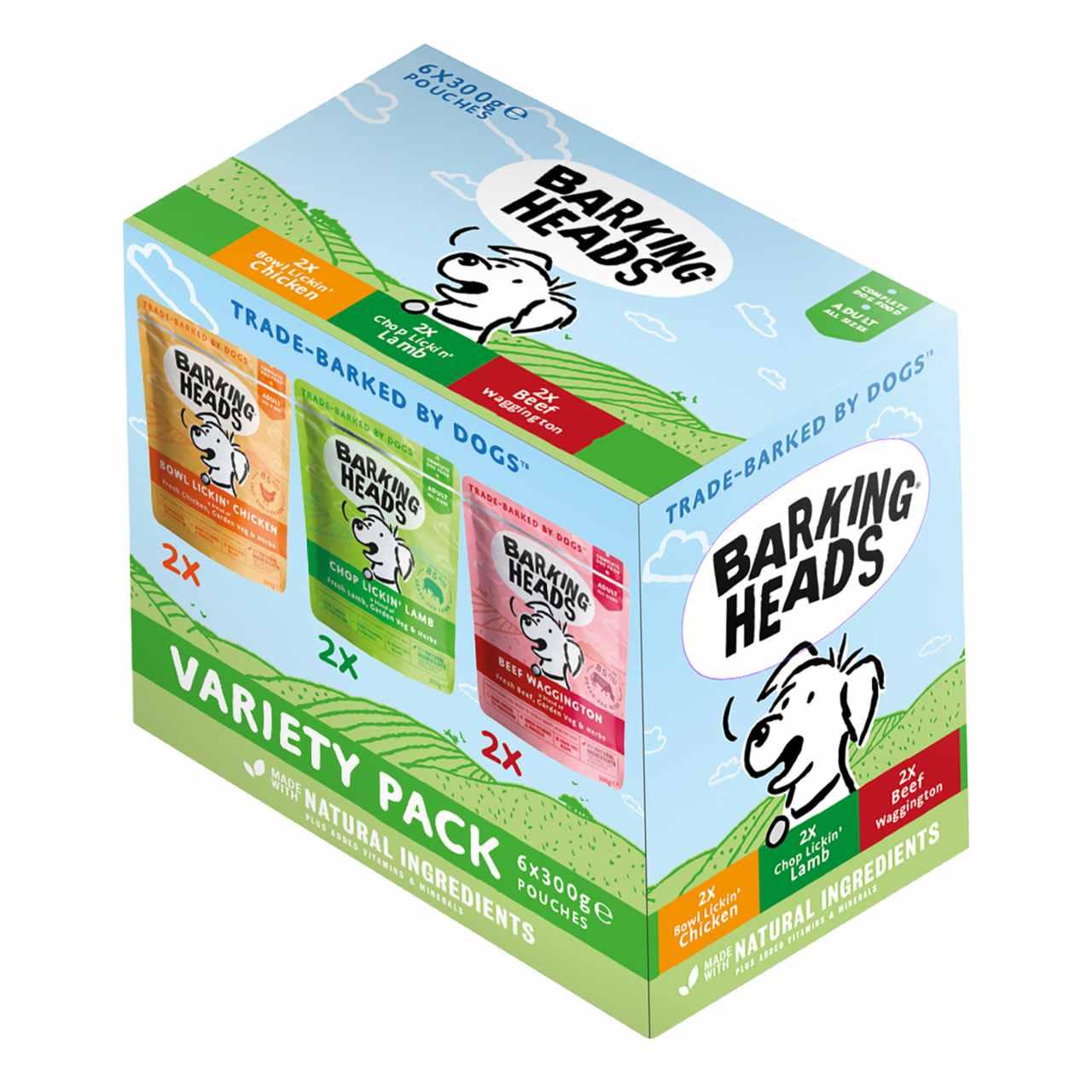 Barking Heads Adult Dog Food Wet Pouches Variety Pack – Pet Supermarket