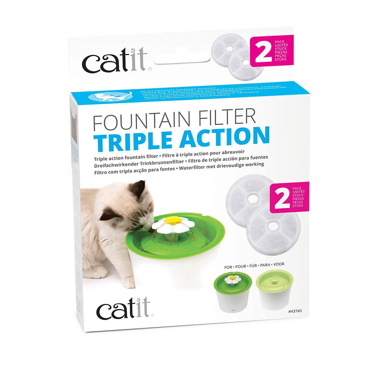 Catit 2.0 Pet Water Fountain Filter Replacement Cartridge