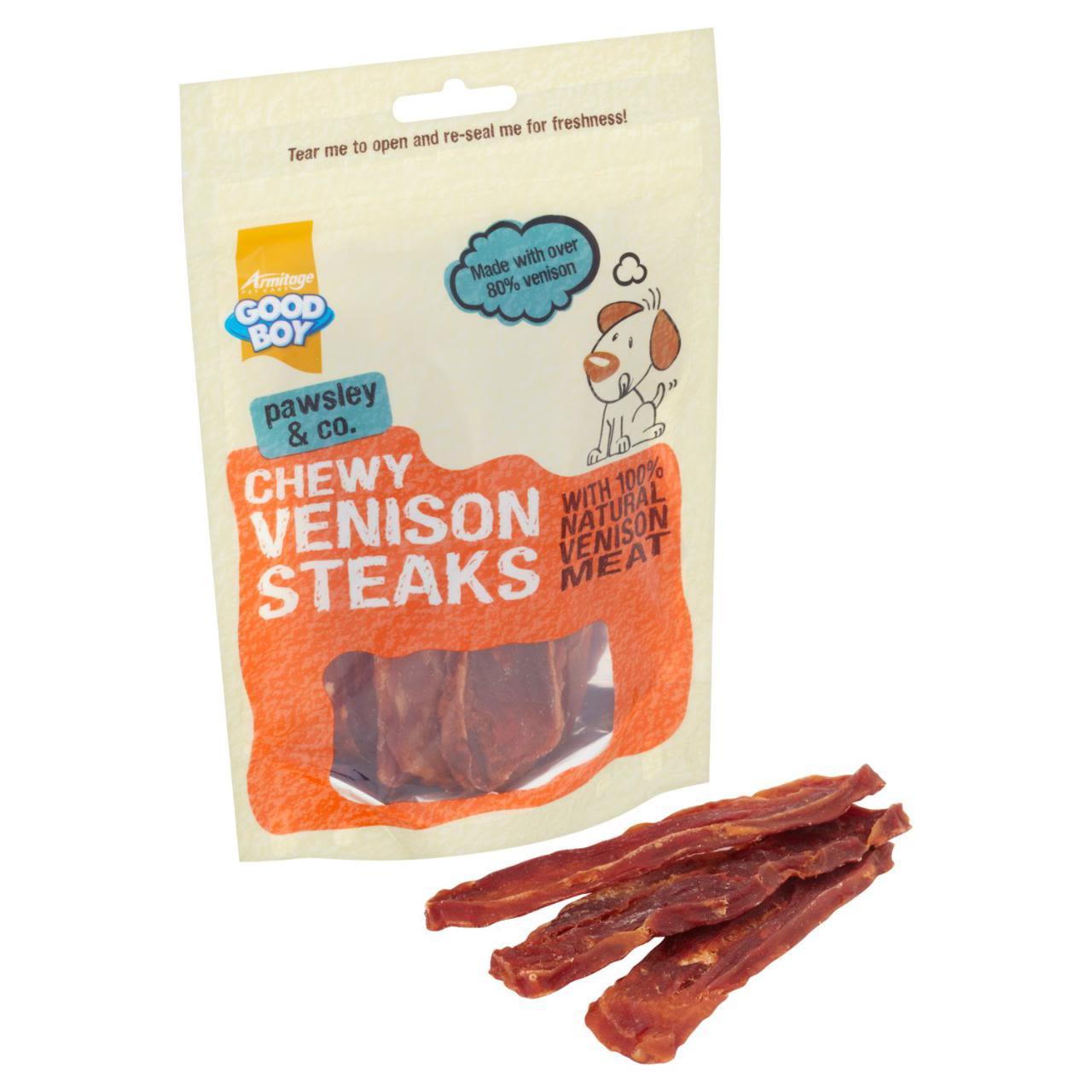 Good Boy Chewy Venison Steaks Dog Treat