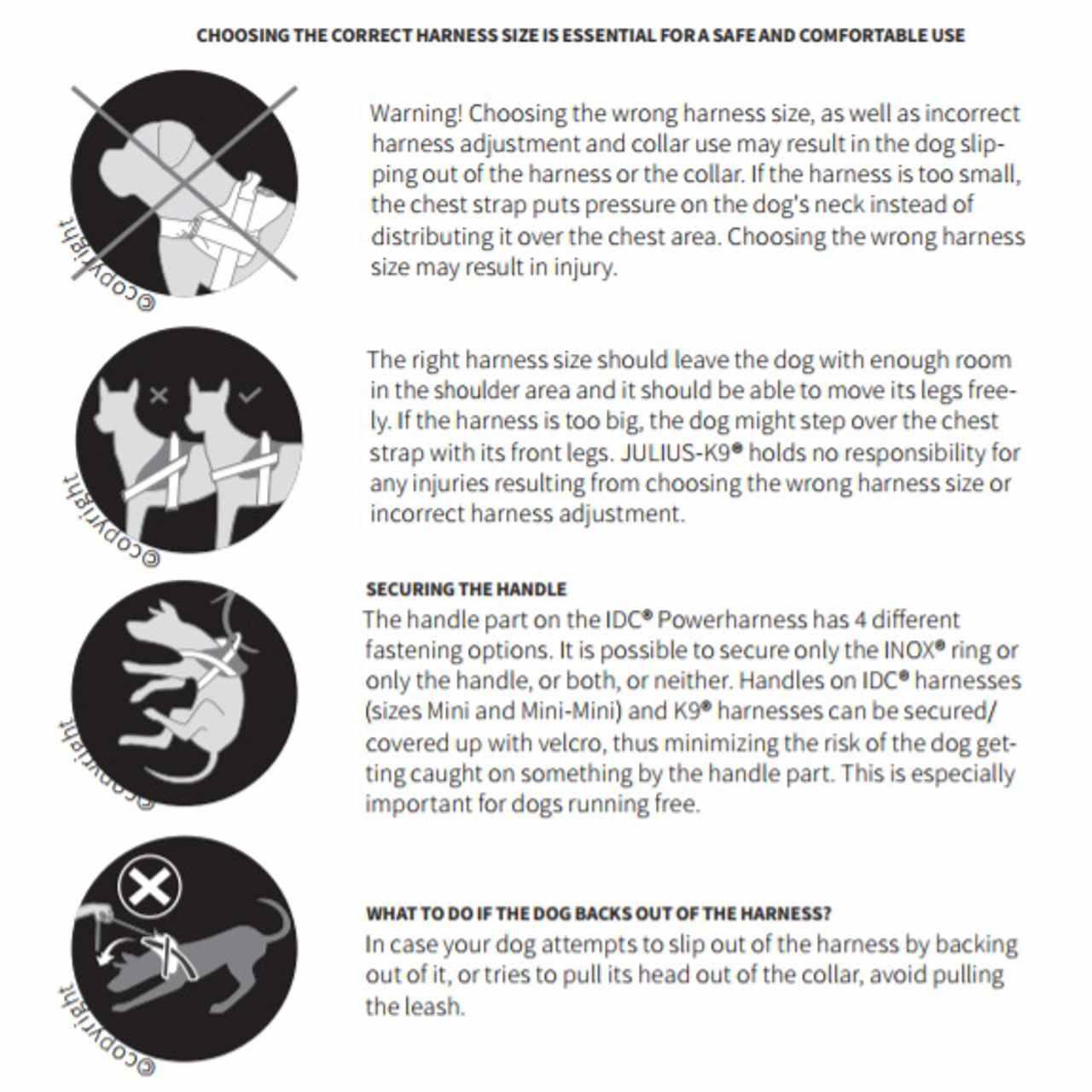 Julius-K9 IDC Black Dog Harness