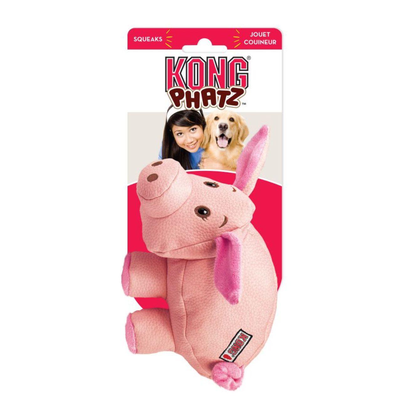 KONG Phatz Pig Dog Toy