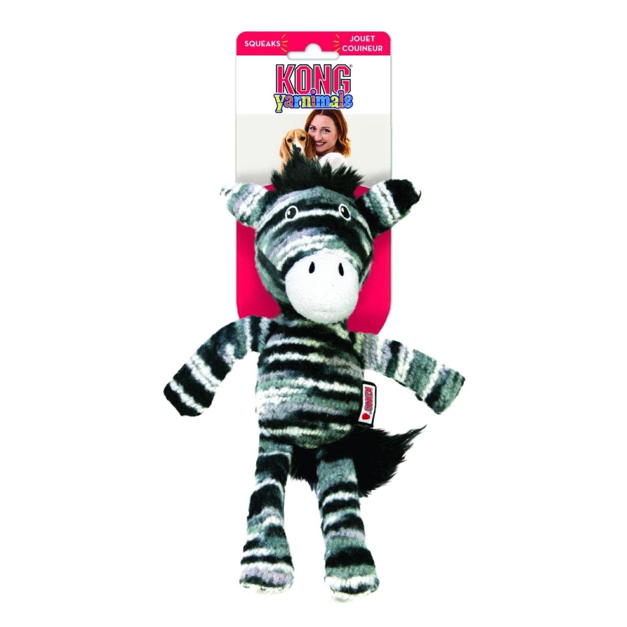 KONG Yarnimals Zebra Dog Toy