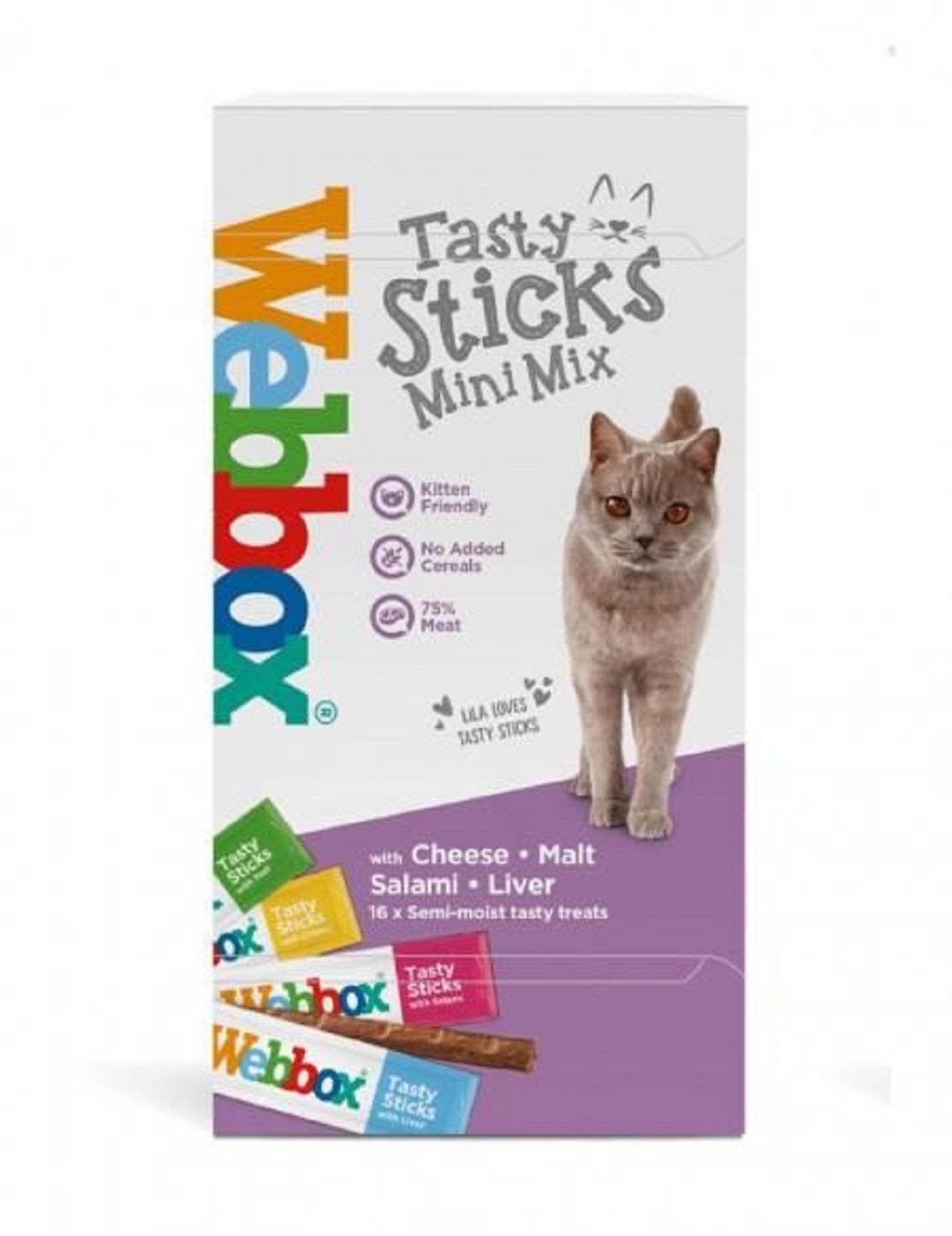 Webbox Cat Delight Tasty Mini Sticks with Cheese Salami Malt & Liver